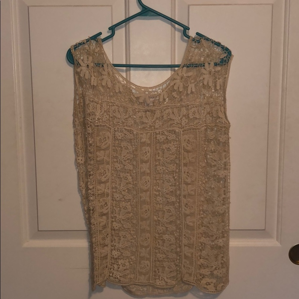 Crocheted tank top